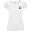 T-shirt Victoria à col en V et manches courtes pour femme