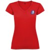 T-shirt Victoria à col en V et manches courtes pour femme