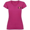 T-shirt Victoria à col en V et manches courtes pour femme