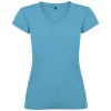 T-shirt Victoria à col en V et manches courtes pour femme