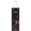 Sac de bouteille de vin en papier 170 g/m2 integra fait à la main avec poignées en plastique