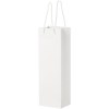 Sac de bouteille de vin en papier 170 g/m2 integra fait à la main avec poignées en plastique