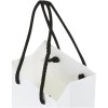 Sac de bouteille de vin en papier 170 g/m2 integra fait à la main avec poignées en plastique