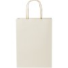 Sac en papier fabriqué à partir de déchets agricoles 150 g/m2 avec poignées torsadées, taille moyenne