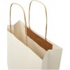 Sac en papier fabriqué à partir de déchets agricoles 150 g/m2 avec poignées torsadées, taille moyenne