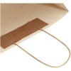 Sac en papier fabriqué à partir de déchets agricoles 150 g/m2avec poignées torsadées, grande taille