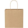Sac en papier Kraft 120 g/m2avec poignées torsadées, petite taille