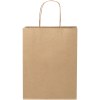 Sac en papier Kraft 120 g/m2 avec poignées torsadées, taille moyenne