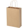 Sac en papier Kraft 120 g/m2 avec poignées torsadées, taille moyenne