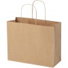 Sac en papier Kraft 120 g/m2avec poignées torsadées, grande taille