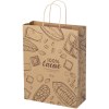 Sac en papier Kraft 120 g/m2avec poignées torsadées, XXL