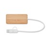 HUBBAM - Hub USB 3 ports en bambou