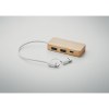 HUBBAM - Hub USB 3 ports en bambou