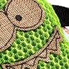 Peluche monstre pour chat avec canne à pêche