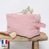 Trousse de toilette en lin Pol & Rosa