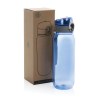 Bouteille d'eau étanche 800ml en PET recyclé RCS Yide
