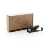 Torche rechargeable par USB avec manivelle en plastique RCS