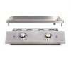 Plancha inox 2 thermostats
