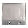 Plancha inox 2 thermostats