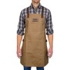 Tablier en toile enduite et cuir