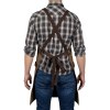 Tablier en toile enduite et cuir