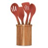 Set de 4 ustensiles avec pot