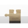 set de 4 planches à découper puzzle 100% FSC chêne (Stock)