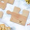 set de 4 planches à découper puzzle 100% FSC® chêne (Stock)