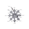 Outil multifonction en acier inoxydable Abel