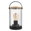 Lampe Edison en bambou