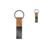 Porte-clés rectangulaire en liège et métal