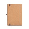 ORWELL. Carnet A5 en feuilles de bambou et de liège avec pages lignées