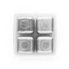 GLACIER. Jeu de cubes réutilisables en acier inoxydable