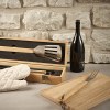 Set barbecue Turner bambou,mallette: pince, fourchette et spatule