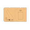 Carnet Poe couverture en lin, 196p recyclées 80g/m²