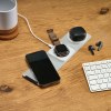 Chargeur sans fil Linnaeus PU recyclé 15W