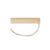 Règle en bois de 10 cm avec ficelle LINIFY
