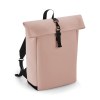 Sac à dos avec rabat roll-top en polyuréthane mat