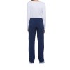 Pantalon à taille mi-haute avec cordon de serrage pour femme