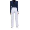 Pantalon à taille mi-haute avec cordon de serrage pour femme