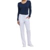 Pantalon à taille mi-haute avec cordon de serrage pour femme