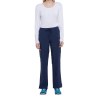 Pantalon à taille mi-haute avec cordon de serrage pour femme