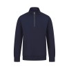 Sweat-shirt col zippé unisexe