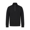Sweat-shirt col zippé unisexe