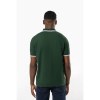 Polo homme manches courtes à liserés contrastés