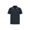 Polo homme manches courtes à liserés contrastés