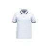 Polo homme manches courtes à liserés contrastés