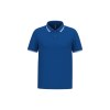 Polo homme manches courtes à liserés contrastés