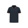 Polo homme manches courtes à liserés contrastés
