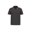 Polo homme manches courtes à liserés contrastés
